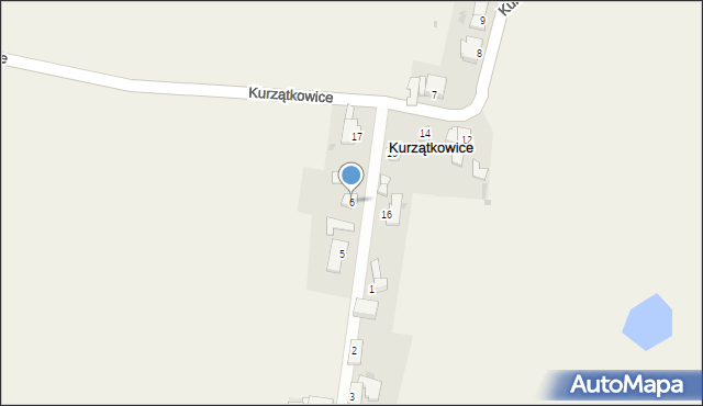 Kurzątkowice, Kurzątkowice, 6, mapa Kurzątkowice