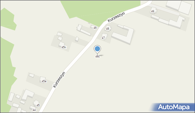 Kurzeszyn, Kurzeszyn, 44c, mapa Kurzeszyn