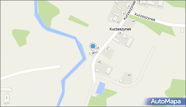 Kurzeszynek, Kurzeszynek, 18, mapa Kurzeszynek