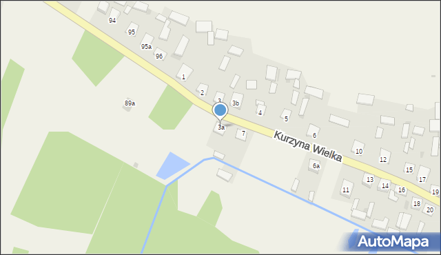 Kurzyna Wielka, Kurzyna Wielka, 3a, mapa Kurzyna Wielka