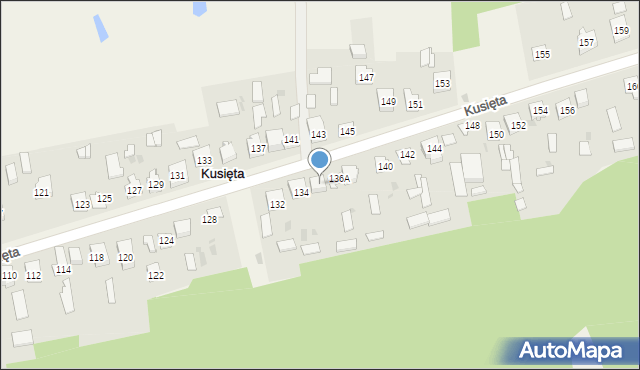 Kusięta, Kusięta, 136, mapa Kusięta