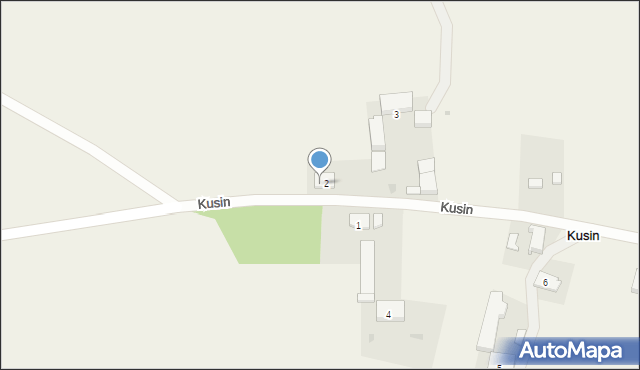 Kusin, Kusin, 2/2, mapa Kusin