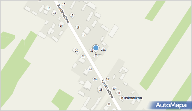 Kuskowizna, Kuskowizna, 23, mapa Kuskowizna