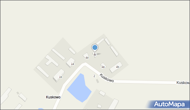 Kuskowo, Kuskowo, 4c, mapa Kuskowo