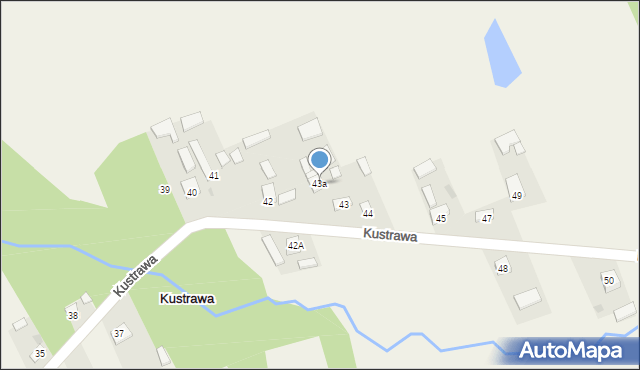 Kustrawa, Kustrawa, 43a, mapa Kustrawa