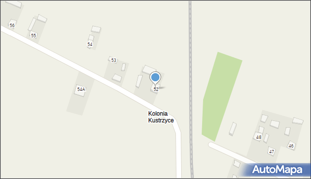 Kustrzyce, Kustrzyce, 52, mapa Kustrzyce