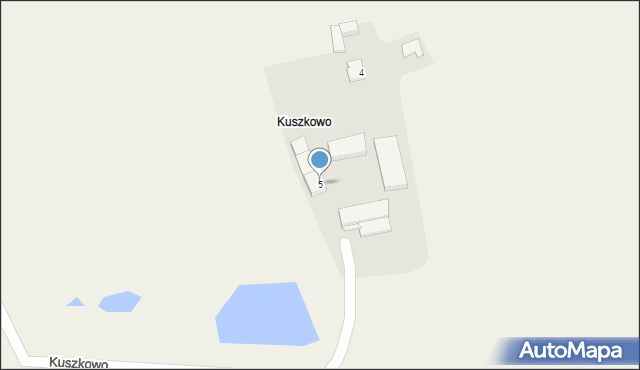 Kuszkowo, Kuszkowo, 5, mapa Kuszkowo