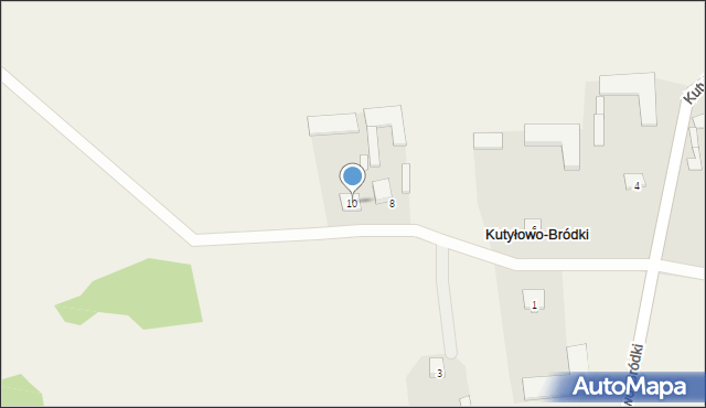Kutyłowo-Bródki, Kutyłowo-Bródki, 10, mapa Kutyłowo-Bródki