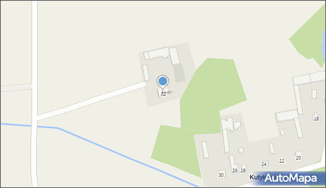 Kutyłowo-Perysie, Kutyłowo-Perysie, 32, mapa Kutyłowo-Perysie