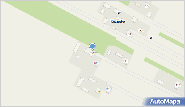 Kuzawka, Kuzawka, 10, mapa Kuzawka