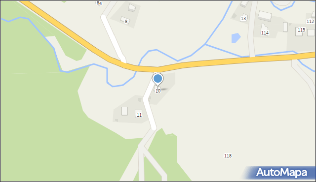 Kuźmina, Kuźmina, 10, mapa Kuźmina