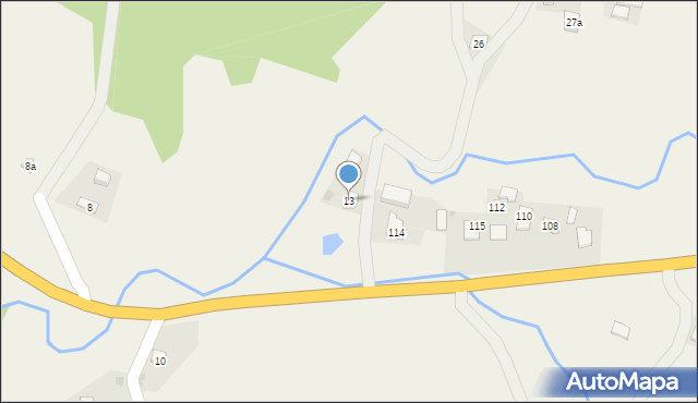 Kuźmina, Kuźmina, 13, mapa Kuźmina