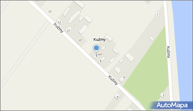 Kuźmy, Kuźmy, 9, mapa Kuźmy
