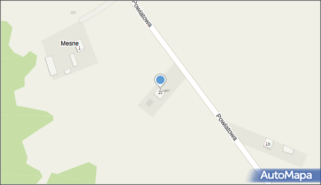 Kuźniaki, Kuźniaki, 1c, mapa Kuźniaki