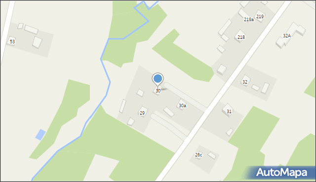 Kuźniaki, Kuźniaki, 30, mapa Kuźniaki