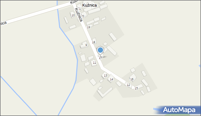 Kuźnica, Kuźnica, 17, mapa Kuźnica