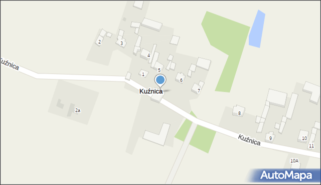 Kuźnica, Kuźnica, 1a, mapa Kuźnica