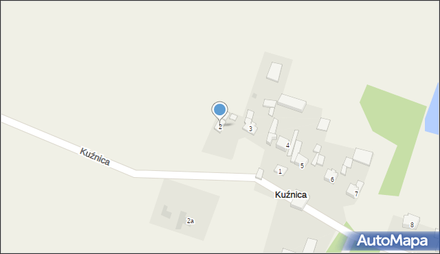 Kuźnica, Kuźnica, 2, mapa Kuźnica