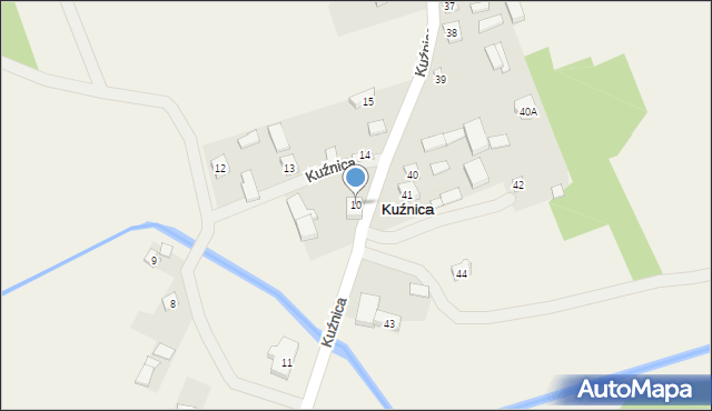 Kuźnica, Kuźnica, 10, mapa Kuźnica