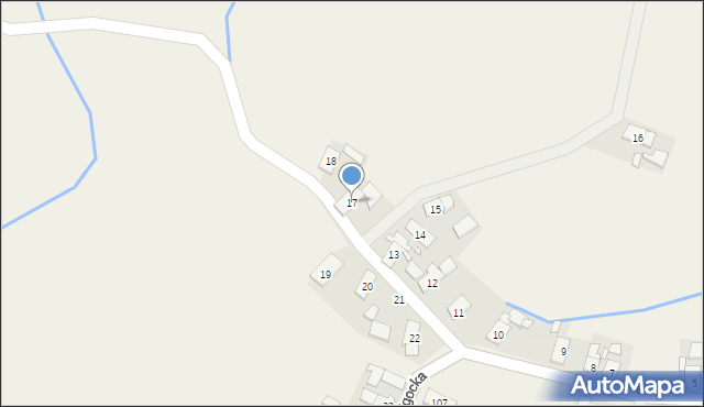 Kuźnica Ligocka, Kuźnica Ligocka, 17, mapa Kuźnica Ligocka