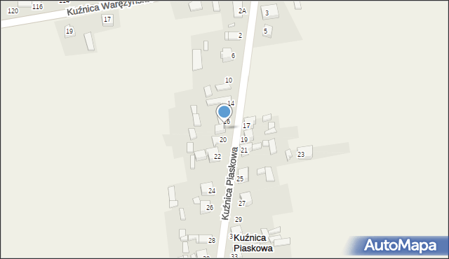 Kuźnica Piaskowa, Kuźnica Piaskowa, 18, mapa Kuźnica Piaskowa