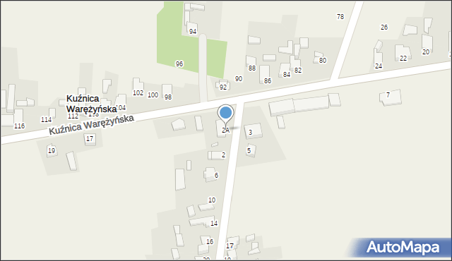 Kuźnica Piaskowa, Kuźnica Piaskowa, 2A, mapa Kuźnica Piaskowa