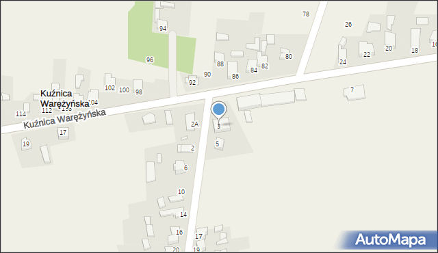 Kuźnica Piaskowa, Kuźnica Piaskowa, 3, mapa Kuźnica Piaskowa