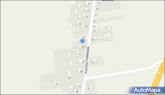 Kuźnica Piaskowa, Kuźnica Piaskowa, 42, mapa Kuźnica Piaskowa
