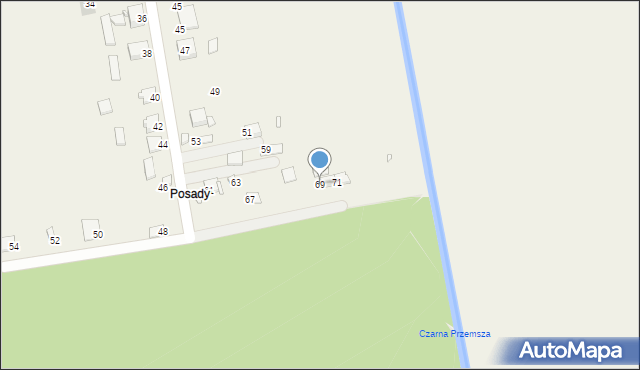 Kuźnica Podleśna, Kuźnica Podleśna, 69, mapa Kuźnica Podleśna