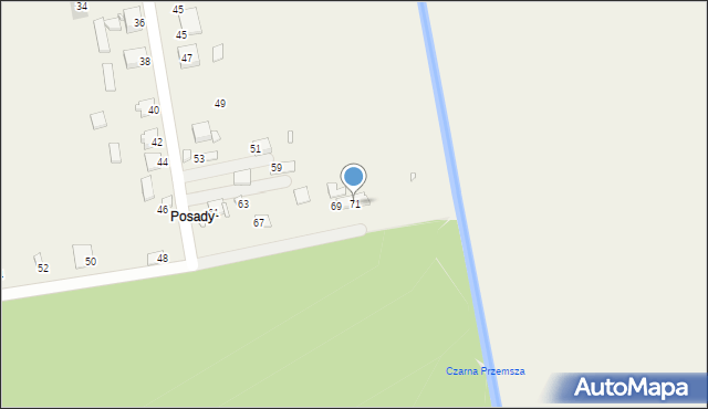 Kuźnica Podleśna, Kuźnica Podleśna, 71, mapa Kuźnica Podleśna