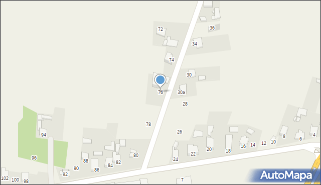 Kuźnica Warężyńska, Kuźnica Warężyńska, 76, mapa Kuźnica Warężyńska