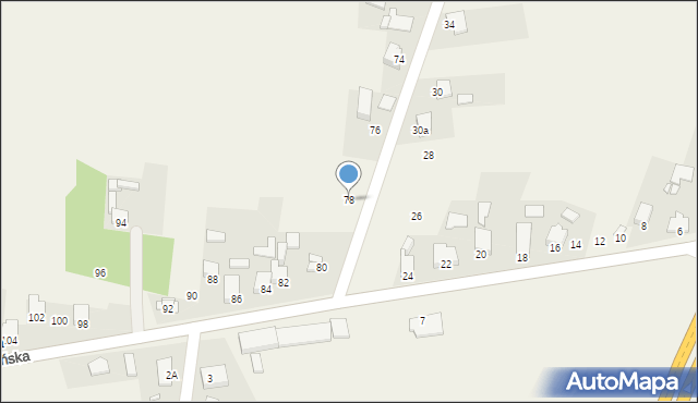 Kuźnica Warężyńska, Kuźnica Warężyńska, 78, mapa Kuźnica Warężyńska