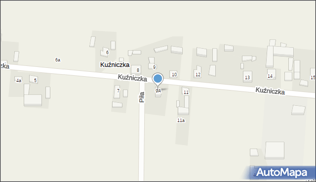 Kuźniczka, Kuźniczka, 9A, mapa Kuźniczka