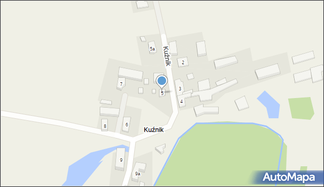 Kuźnik, Kuźnik, 5, mapa Kuźnik