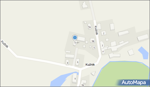 Kuźnik, Kuźnik, 7, mapa Kuźnik