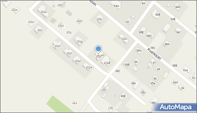 Kuznocin, Kuznocin, 101c, mapa Kuznocin