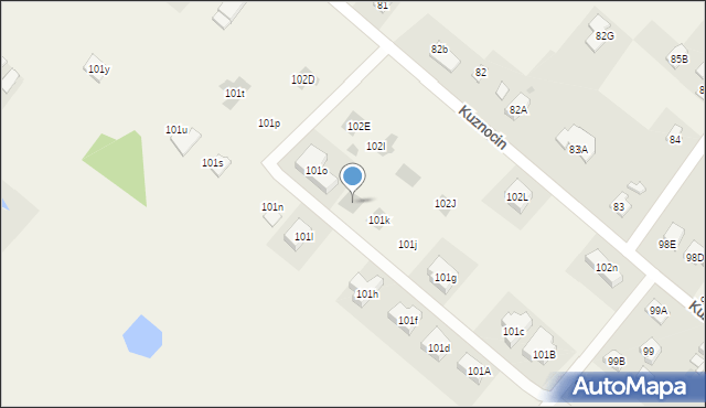 Kuznocin, Kuznocin, 101m, mapa Kuznocin