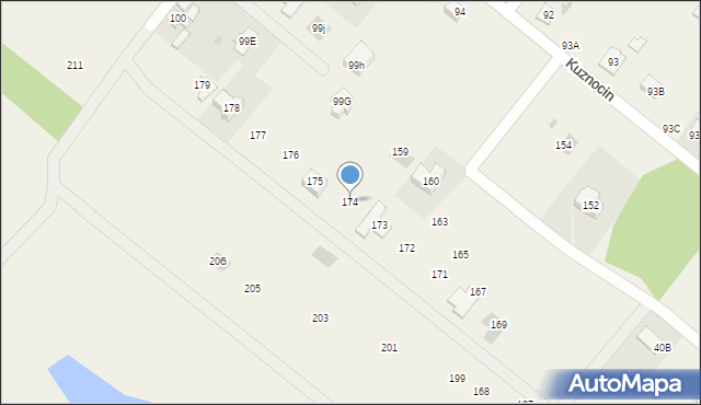 Kuznocin, Kuznocin, 174, mapa Kuznocin
