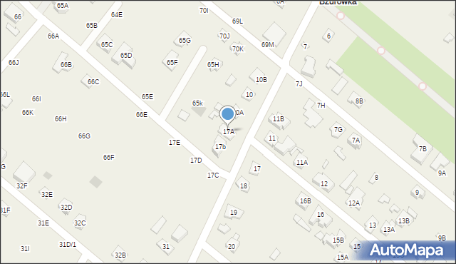 Kuznocin, Kuznocin, 17A, mapa Kuznocin