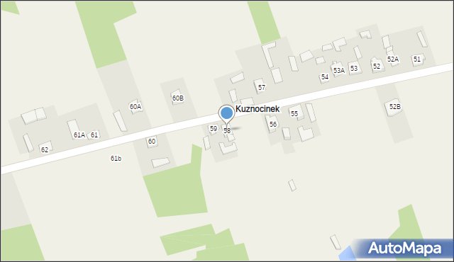Kuznocin, Kuznocin, 58, mapa Kuznocin