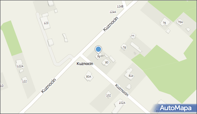 Kuznocin, Kuznocin, 79, mapa Kuznocin
