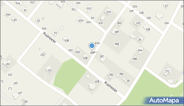 Kuznocin, Kuznocin, 93F, mapa Kuznocin