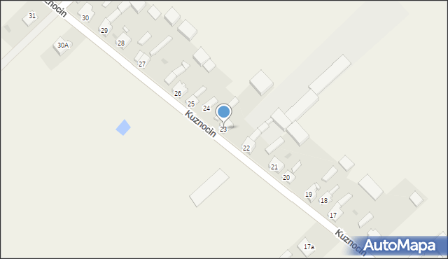 Kuznocin, Kuznocin, 23, mapa Kuznocin