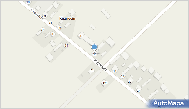 Kuznocin, Kuznocin, 32, mapa Kuznocin