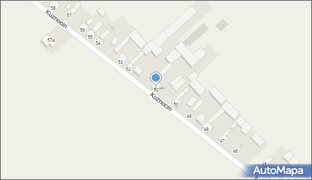 Kuznocin, Kuznocin, 51, mapa Kuznocin