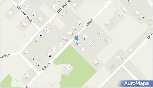 Laskowice, Kubsza Franciszka Wilhelma, ks., 13, mapa Laskowice