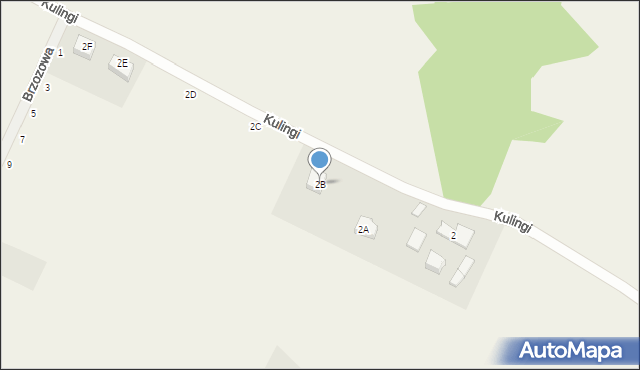 Łebno, Kulingi, 2B, mapa Łebno