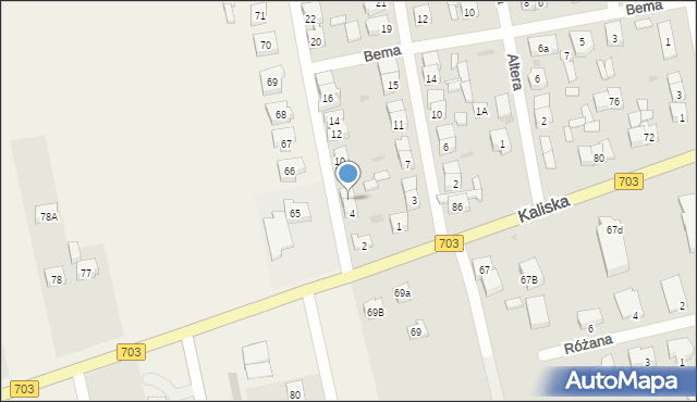 Łęczyca, Kutrzeby Tadeusza, gen., 6, mapa Łęczyca