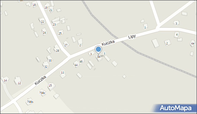 Leżajsk, Kuczka Jana, kpt., 3A, mapa Leżajsk