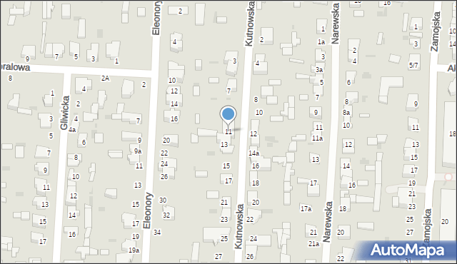 Łódź, Kutnowska, 11, mapa Łodzi